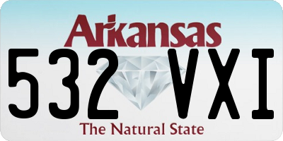 AR license plate 532VXI