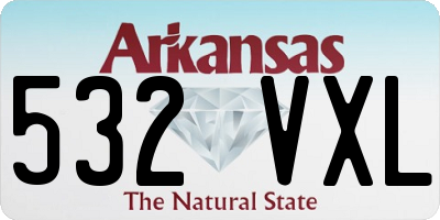 AR license plate 532VXL