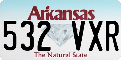 AR license plate 532VXR