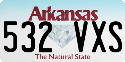 AR license plate 532VXS