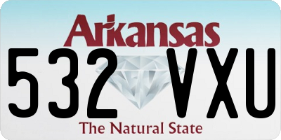 AR license plate 532VXU