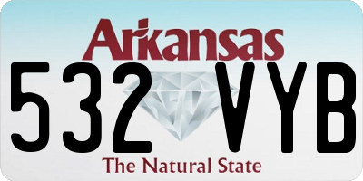 AR license plate 532VYB