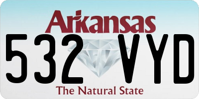 AR license plate 532VYD