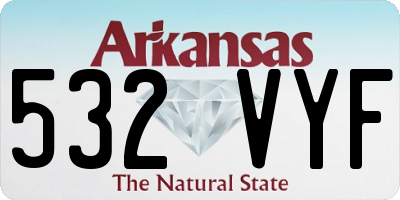 AR license plate 532VYF