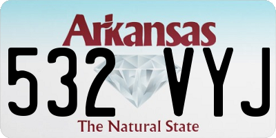 AR license plate 532VYJ