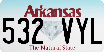 AR license plate 532VYL