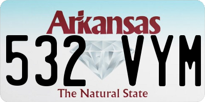 AR license plate 532VYM