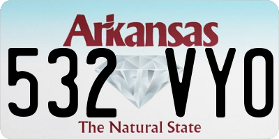 AR license plate 532VYO