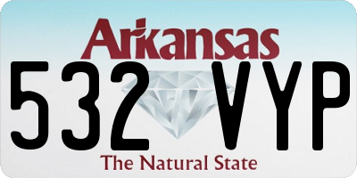 AR license plate 532VYP