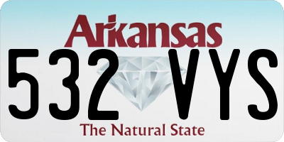 AR license plate 532VYS