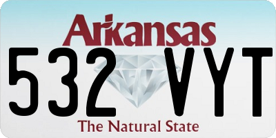 AR license plate 532VYT