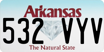 AR license plate 532VYV