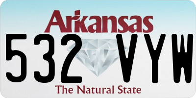 AR license plate 532VYW