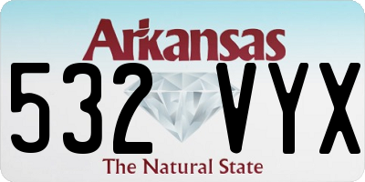 AR license plate 532VYX
