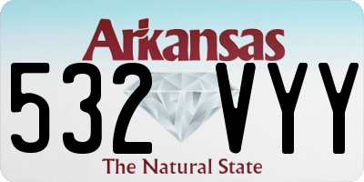 AR license plate 532VYY