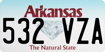 AR license plate 532VZA