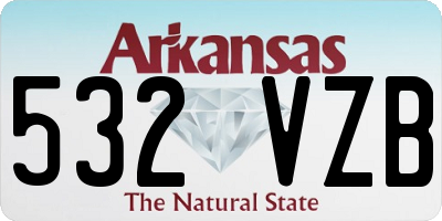 AR license plate 532VZB