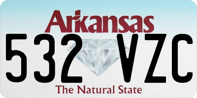 AR license plate 532VZC