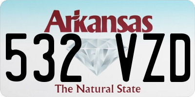 AR license plate 532VZD