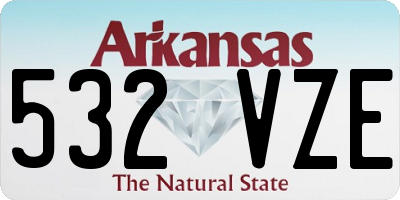 AR license plate 532VZE