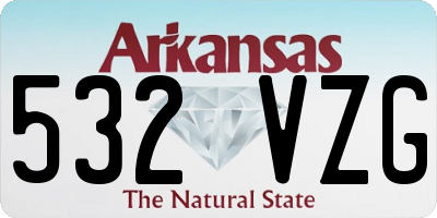 AR license plate 532VZG