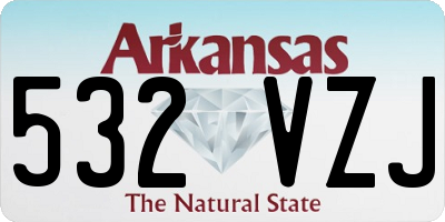 AR license plate 532VZJ