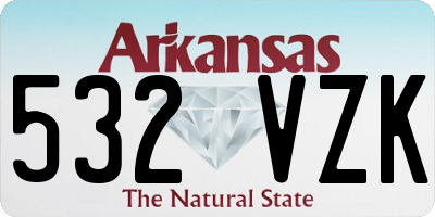 AR license plate 532VZK