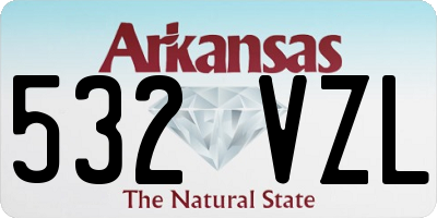 AR license plate 532VZL