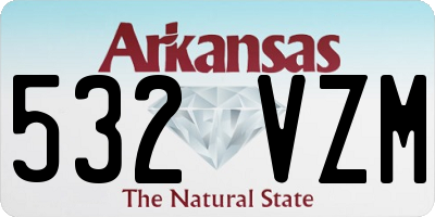 AR license plate 532VZM