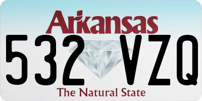 AR license plate 532VZQ