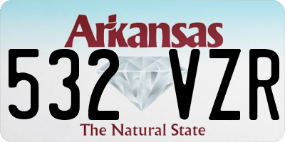 AR license plate 532VZR