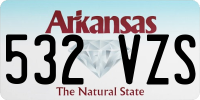 AR license plate 532VZS