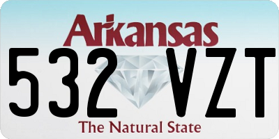 AR license plate 532VZT
