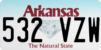 AR license plate 532VZW