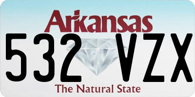 AR license plate 532VZX