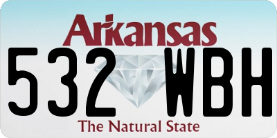 AR license plate 532WBH