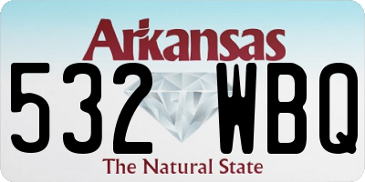 AR license plate 532WBQ