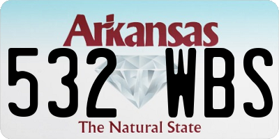 AR license plate 532WBS