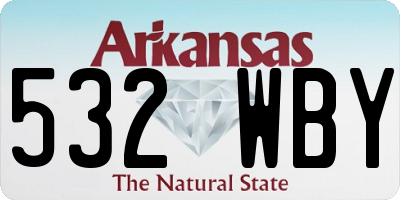 AR license plate 532WBY
