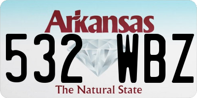 AR license plate 532WBZ