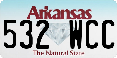 AR license plate 532WCC