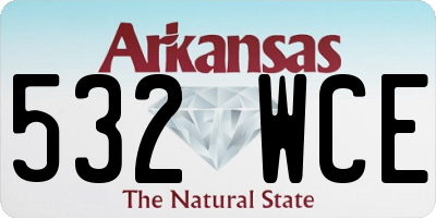 AR license plate 532WCE