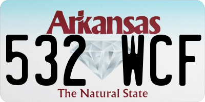 AR license plate 532WCF