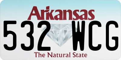 AR license plate 532WCG