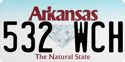 AR license plate 532WCH