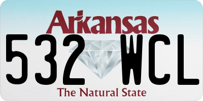 AR license plate 532WCL