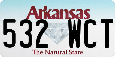 AR license plate 532WCT