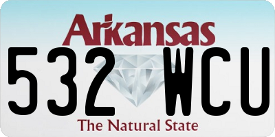 AR license plate 532WCU