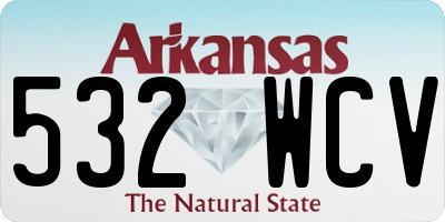 AR license plate 532WCV
