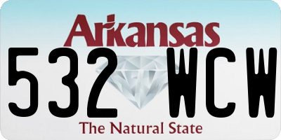 AR license plate 532WCW